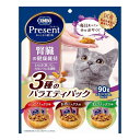 日本ペットフード コンボ プレゼント キャット おやつ 腎臓の健康維持 3種のバラエティパック 90g【ポイント10倍】