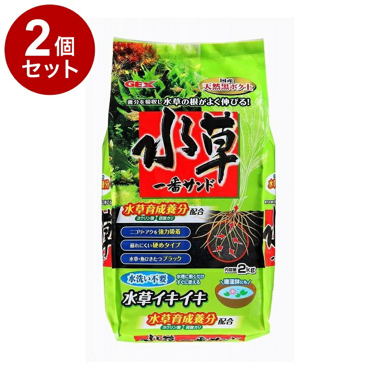 【2個セット】 GEX ジェックス 水草一番サンド 2kg【ポイント10倍】【送料無料】