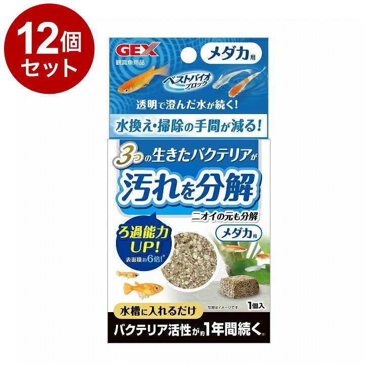 【12個セット】 GEX ジェックス ベストバイオブロック メダカ用【ポイント10倍】【送料無料】