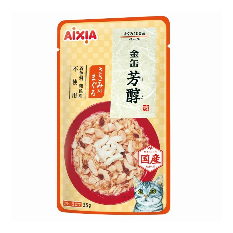 アイシア 金缶 芳醇 ささみ入りまぐろ 35g【ポイント10倍】