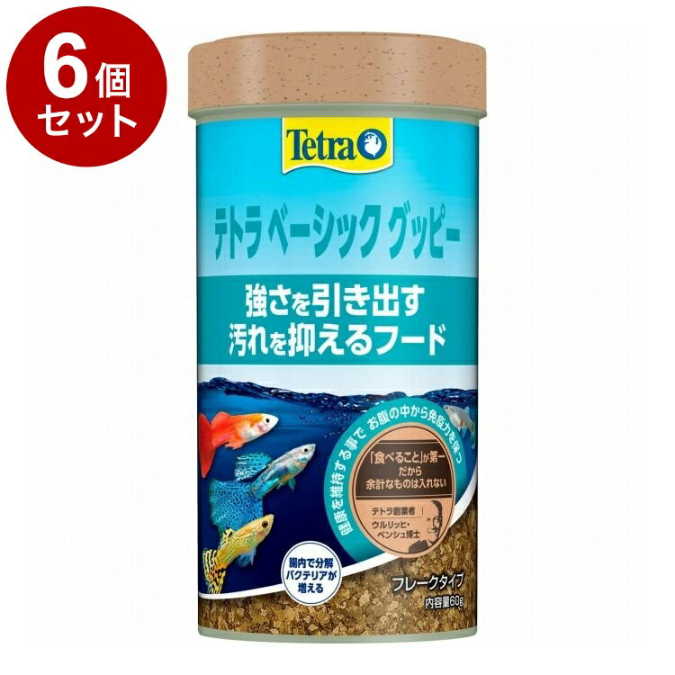 【6個セット】 テトラ ベーシック グッピー 60g【ポイント10倍】