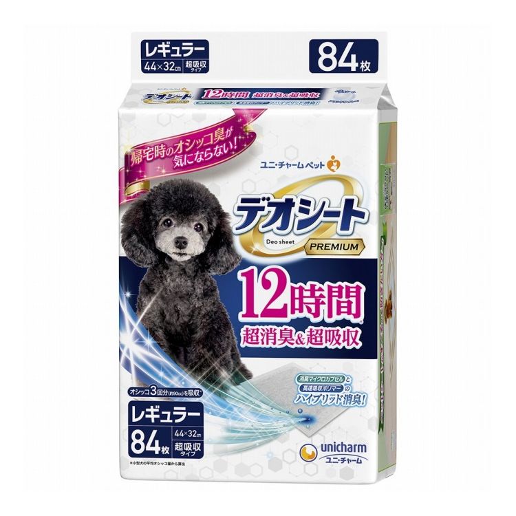 ユニチャーム デオシート Premium 12時間超消臭&超吸収 レギュラー 84枚【ポイント10倍】【送料無料】