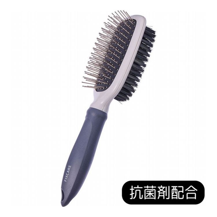 Saw Brush - ペティオ 犬猫用 FIXCARE 使い分け出来て握りやすい ダブルブラシ M【ポイント10倍】
