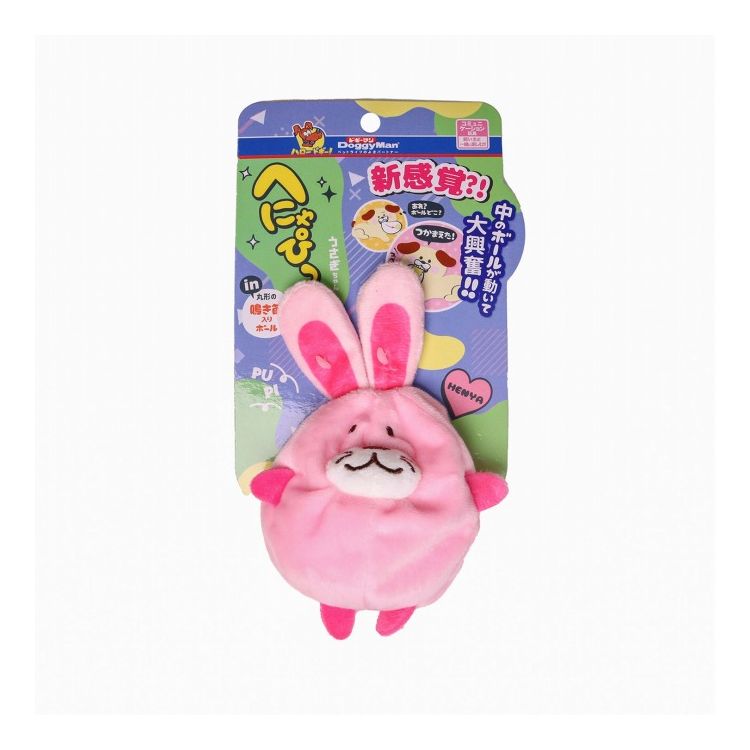【商品説明】・へにゃへにゃのぬいぐるみの中に、丸形の鳴き笛入りボールが入った、コミュニケーション玩具。・へにゃへにゃボディの中にはわたが入っていないので、ボールが自由に動き、つかまえようとしてもなかなかつかめない！とわんちゃん大興奮。夢中になって遊べる新感覚のおもちゃです。〇材質/素材本体：ポリエステルボール：ポリエステル、ポリエチレン〇商品使用時サイズ約巾10×奥行10×高さ16cm〇メーカー名ドギーマンハヤシ株式会社【取り寄せ品のご注意事項（ご注文前にご確認ください）】・本商品は原則注文後のキャンセルはお受けできません。・本商品と他商品で同梱注文をいただき、仮に他商品が完売等でご用意できない場合でも本商品は発送させていただきます。・本商品を複数（2点以上）注文いただき、完売等で注文数のご用意できない場合でもご用意できた数量は発送させていただきます。【送料について】北海道、沖縄、離島は送料を頂きます。