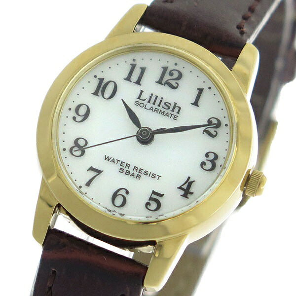 シチズン CITIZEN リリッシュ LILISH ソーラー クオーツ レディース 腕時計 時計 H049-104 ホワイト/ブラウン