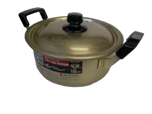 サイズ:13X27X21cm本体重量:300g素材:アルミニユウム生産国:日本寸法:18cm容量:2L【送料について】北海道、沖縄、離島は送料を頂きます。