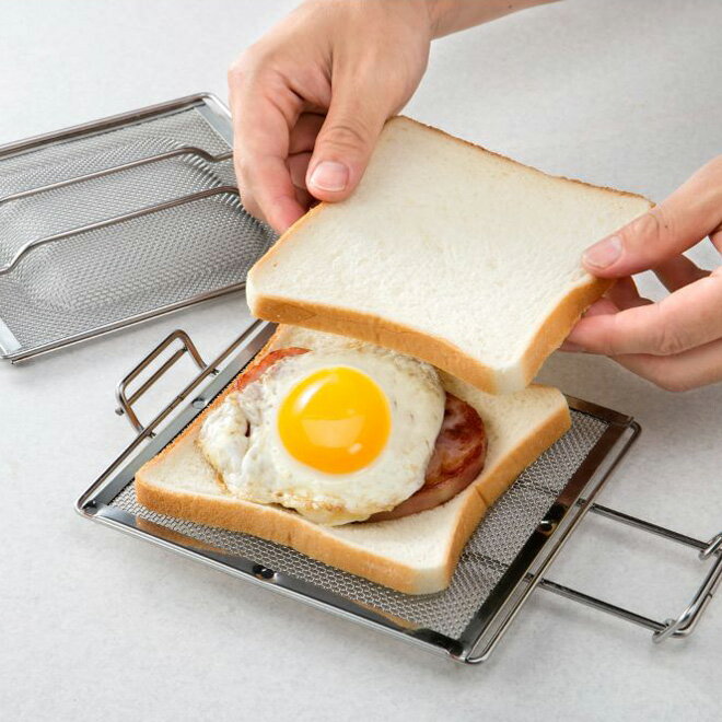 高木金属 日本製 ホットサンドメーカー オーブントースター・グリル用 GK-HS 食洗器対応 ホットサンドグリル メッシ…