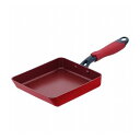 ベストコ 玉子焼き器 エッグパン 15×18cm レッド IH対応 NM-107 デリシャスサインエボルト【送料無料】