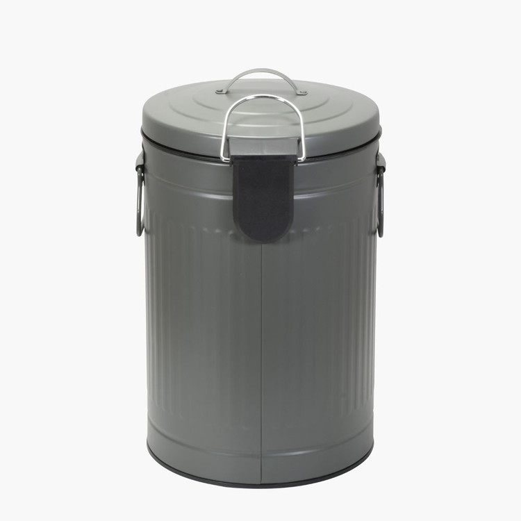 ベストコ ゴミ箱 ふた付き 12L ペダル式 静音設計 丸型 カーキ NQ-0195 Boite トラッシュカン【送料無料】 [2]