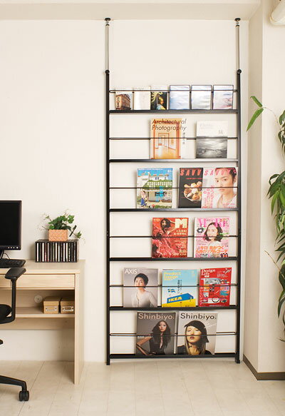 つっぱり間仕切ディスプレイパーテーション 幅90 ブラック色【送料無料】