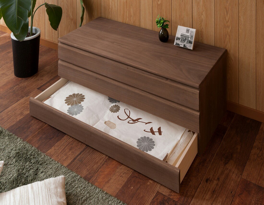 日本製 完成品 三段 3段 三段 チェスト 洋風 国産 収納 桐 たんす 箪笥 タンス 桐箪笥 収納家具 ブラウン 茶色 桐 収納 木製 北欧(代引不可)【送料無料】