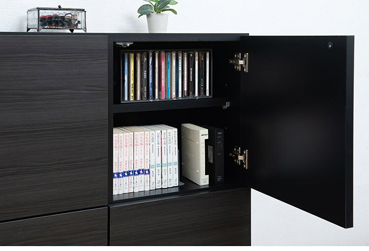 BK-club A4が入る薄型カウンター下収納 幅80.5cm 奥行34cm 高さ86.5cm キャビネッ...