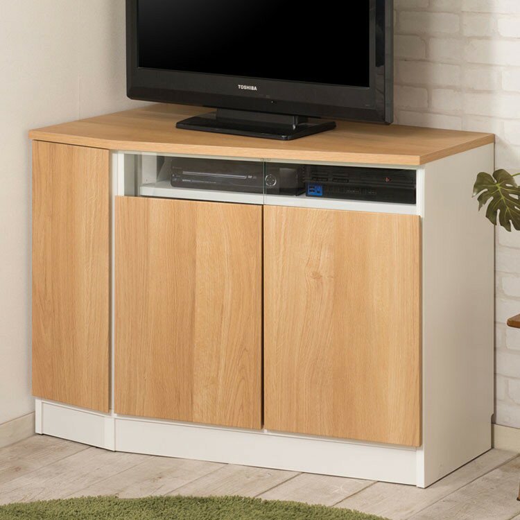 gym コーナーテレビボード幅99.5 左壁付けタイプ リビングボード 木目 ナチュラル シンプル 北欧 リビ..