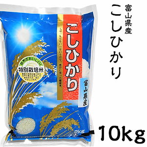 米 日本米 Aランク 令和3年度産 富山県産 こしひかり 10kg ご注文をいただいてから精米します。【精米無料】【特別栽培米】【こしひかり】【新米】（代引き不可）【送料無料】