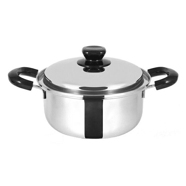 Ih/Gas Compatible - 【日本製】 極 鉄三層鋼 両手鍋 20cm(代引不可)【送料無料】