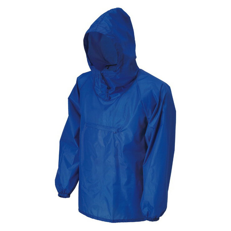 レインヤッケ ポリエステル製 ブルー 男女兼用 旅行用品 便利グッズ 雨具 レインジ...