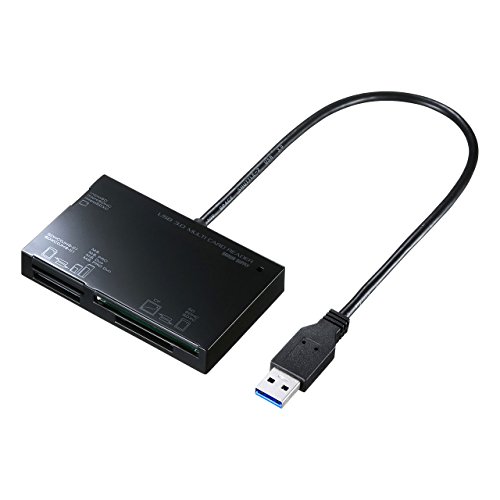 SANWA SUPPLY - サンワサプライ USB3.0カードリーダー(ブラック) (ADR-3ML35BK)