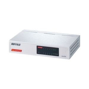 バッファロー Giga対応 電源内蔵 5ポート スイッチングハブ ( LSW3-GT-5NS )(HUB)
