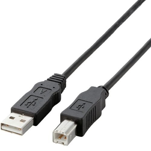 ELECOM EU ABタイプ/RoHS指令準拠USBケーブル ABタイプ/2.0m(ブラック) ( USB2-ECO20 )(ケーブル/コネクタ)