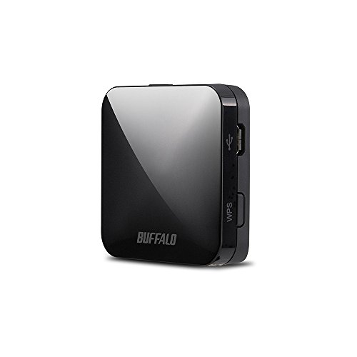 バッファロー 無線LAN親機 エアステーション 11ac/n/a/g/b 433/150Mbps トラベルルーター ブラック (WMR-433W-BK)