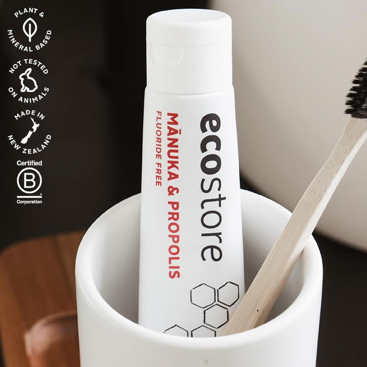 【単品6個セット】 ecostore トゥースペースト マヌカ&プロポリス 100g エコストア オーラル 歯磨き ト..