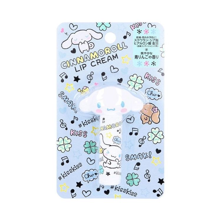 【商品詳細】サンリオの人気キャラクター「シナモロール」とのコラボダイカットリップが登場！！ ●スクワラン、シア脂、ヒアルロン酸(※)(皮膚コンディショニング剤)配合で唇にうるおいを与えます。 (※成分表示名：ヒアルロン酸Na) ●日本国内限...