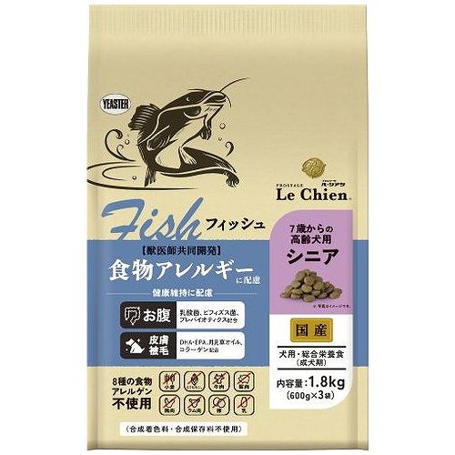 【商品説明】愛犬の食物アレルギーに配慮し、白身魚であるナマズとお米を主原料としたプレミアムドッグフード。アレルゲンとなりやすい小麦・とうもろこし・牛肉・豚肉・鶏肉・ラム肉・乳・卵の8つの原材料を不使用。皮膚、お腹、筋肉の健康維持に配慮した配合設計。高齢期の愛犬の為にグルコサミンを配合し、関節の健康維持に配慮。またアガリクス(β-グルカン源)を配合し、健康維持による免疫機能の維持に配慮。○原材料米粉、米糠、ナマズ魚粉、ビートパルプ(プレバイオティクス源)、タピオカ澱粉、鶏脂、アルファルファミール、ビール酵母、ポテトプロテイン、脱脂米糠、酵母エキス、菜種・大豆油、植物抽出発酵エキス、精製魚油(DHA・EPA源)、グルコサミン、コラーゲン、アガリクス(β-グルカン源)、乾燥ローズマリー、HMBカルシウム、殺菌処理乳酸菌、パン酵母(セレン源)、月見草オイル(リノール酸、γ-リノレン酸源)、殺菌処理ビフィズス菌、ミネラル類(食塩、硫酸亜鉛、塩化カリウム、硫酸銅、ヨウ素酸カルシウム)、アミノ酸類(DL-メチオニン、L-トリプトファン)、ビタミン類(コリン、E、C、ナイアシン、パントテン酸、B2、A、B1、B6、葉酸、K、B12、ビオチン、D3)、香料(バターオイル)○賞味期限別途パッケージに記載※仕入れ元の規定により3ヵ月以上の商品のみ出荷致します○保存方法別途パッケージに記載○生産国日本○メーカー名イースター(株)【送料について】北海道、沖縄、離島は送料を頂きます。LINKパピー 800gパピー 600g×3/1.8kgライト 600g×3/1.8kgシニア 600g×3/1.8kgアダルト 600g×3/1.8kg