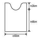 サイズ：約タテ80xヨコ60cm組成：ポリエステル100%（裏面すべりにくい加工）生産国：中国【代引きについて】こちらの商品は、代引きでの出荷は受け付けておりません。【送料について】東北,北海道は1270円　　沖縄離島は別料金を頂きます。
