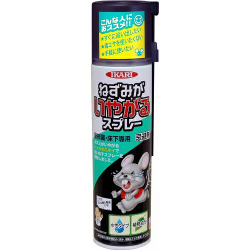 ■屋根裏・床下にいるネズミを強力ハッカ臭で追い出します。■屋根裏・床下にあらかじめスプレーしておくことにより、外部からのネズミの侵入を妨げます。■特殊な強力ノズルにより、遠くまで効率よく噴射できます。■主成分は天然の芳香植物原料を使用しております。■中身の液剤を水性タイプにすることにより、火気に対する危険性が軽減されました。【送料について】北海道、沖縄、離島は送料を頂きます。