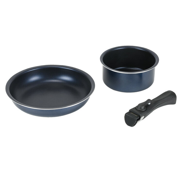 スタックアルファダイヤモンドコート IH 対応 クックウェア3点セット HB-6001【送料無料】