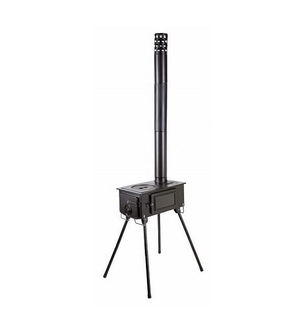 キャプテンスタッグ KAMADO かまど煙突ガラス窓付角型ストーブ UG-0075 キャンプ ...