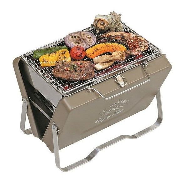 キャプテンスタッグ モンテ V型卓上グリル 用アミ 270×180mm