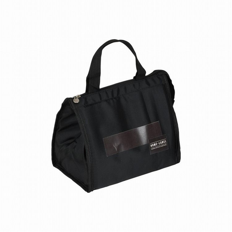 ホームレーベル 保冷ランチバッグ ブラック パール金属 キッチン用品 食器 グラス タンブラー 行楽 調..
