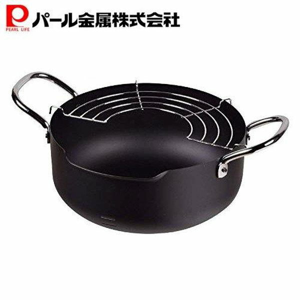 Rakuten - パール金属 メイドインジャパン 鉄製注ぎやすい天ぷら鍋22cm HB-1891【送料無料】