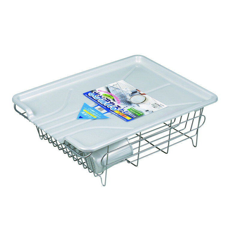 パール金属 アルデオ 水切りバスケット(水が流れるトレー)ヨコ置き H-5687