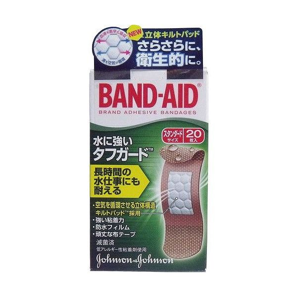 バンドエイド(BAND-AID) 水に強いタフガード スタンダードサイズ 20枚 防水タイプ絆創膏 ジョンソン・エンド・ジョンソン