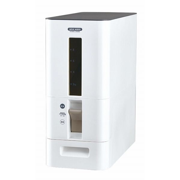 アスベル S計量米びつ 12kg型 洗える米びつ ホワイト おしゃれ ライスストッカー 10kg キッチン用品 台所用品 (代引不可)【送料無料】