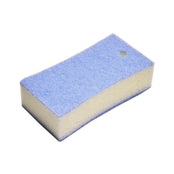 【5個セット】オーエ お風呂きれい ツインバスクリーナー ブルー（風呂 洗い 浴室 バスルーム 掃除 清掃 床 壁面 スポンジ）(代引不可)【送料無料】