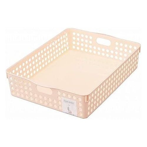 【5個セット】イノマタ化学 ストックバスケット A4 ライトピンク 4570イノマタ化学 ストックバスケット A4 ライトピンク 4570 書類収納 A4書類 小物収納 収納ボックス トレー 日本製(代引不可)【送料無料】