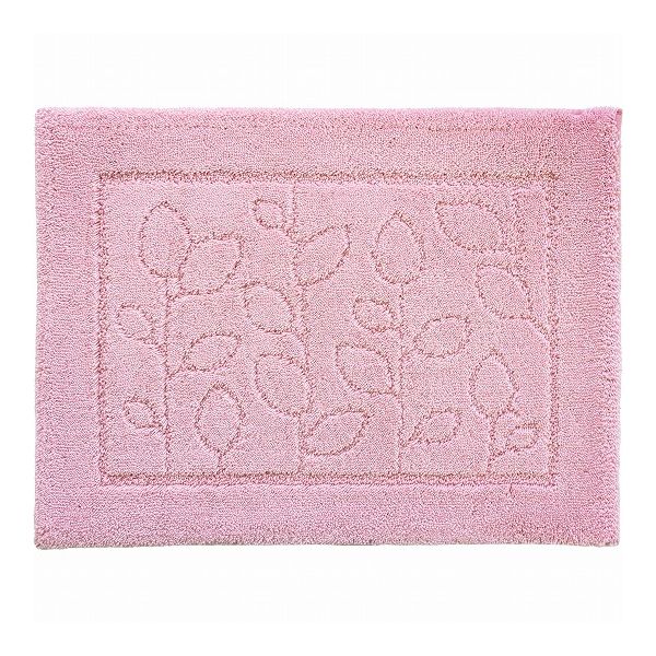 オカ 乾度良好 ファイン バスマット 45×60cm ピンク すぐにサラサラ、足にふんわり抗菌バスマット(代引不可)【送料無料】