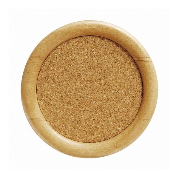 【3個セット】 トルネ ウッド コースター コルク丸 1個入 COS-48 木製 茶托(代引不可)【送料無料】(3)