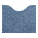 オカトー ナチュラル トイレマット 50×60cm プレーンブルー トイレ マット トイレタリー すべり止め 洗濯機OK 足元(代引不可)【送料無料】