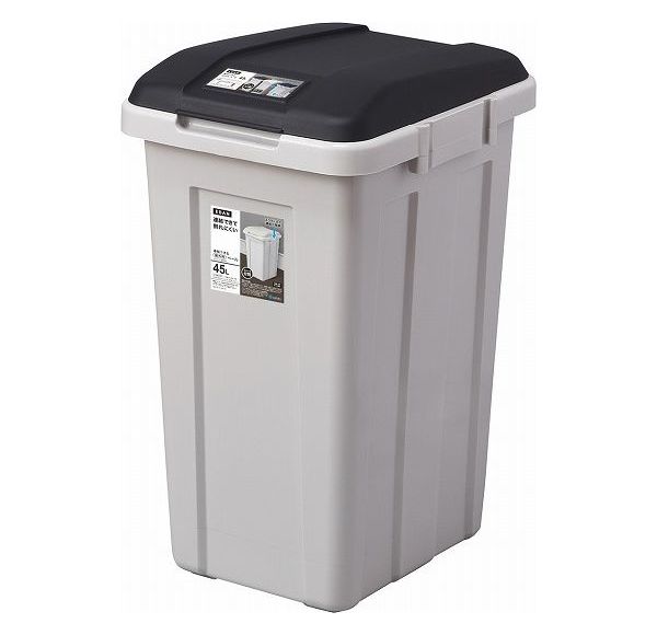 アスベル ジョイント分別ペール 45L ブラック【送料無料】 [2]