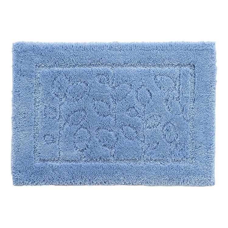 オカ 乾度良好 ファイン バスマット 35×50cm ブルー 足にふんわり抗菌バスマット(代引不可)【送料無料】