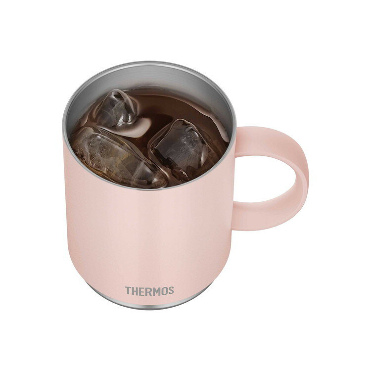 リコメン堂のサーモス 真空断熱 マグカップ 450ml ベージュピンク JDS-451 THERMOS 保温 マグ 大容量 保冷 食洗機対応 フタ付(代引不可)【送料無料】｜アングル2