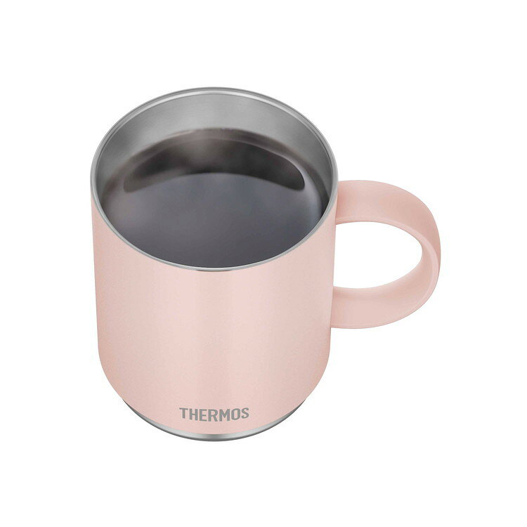 リコメン堂のサーモス 真空断熱 マグカップ 450ml ベージュピンク JDS-451 THERMOS 保温 マグ 大容量 保冷 食洗機対応 フタ付(代引不可)【送料無料】｜アングル3