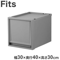 天馬 Fits フィッツケース 幅30×奥行40×高さ30cm グレー FC40-3030 天馬「フィッツケース」の奥行40cmのサイズ!(代引不可)【送料無料】