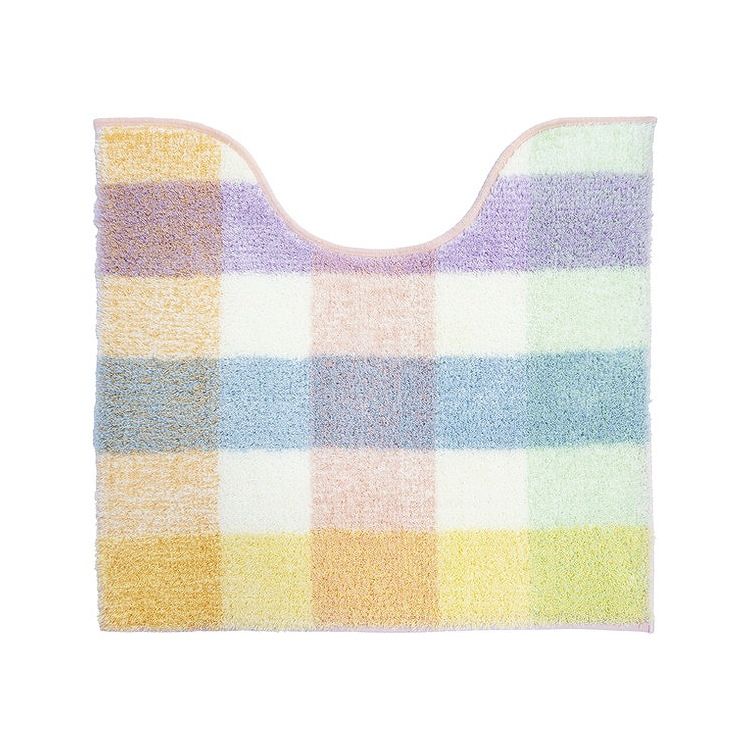 画材のパレットのようにかわいい色が沢山使われた、カラフルなトイレマット。サイズ（約）幅60×奥行55×高さ1.2cm材質:アクリル【代引きについて】こちらの商品は、代引きでの出荷は受け付けておりません。【送料について】北海道、東北、九州は送料を頂きます。【配送について】沖縄、離島は配送できません。予めご了承ください。LINKピンクグリーン