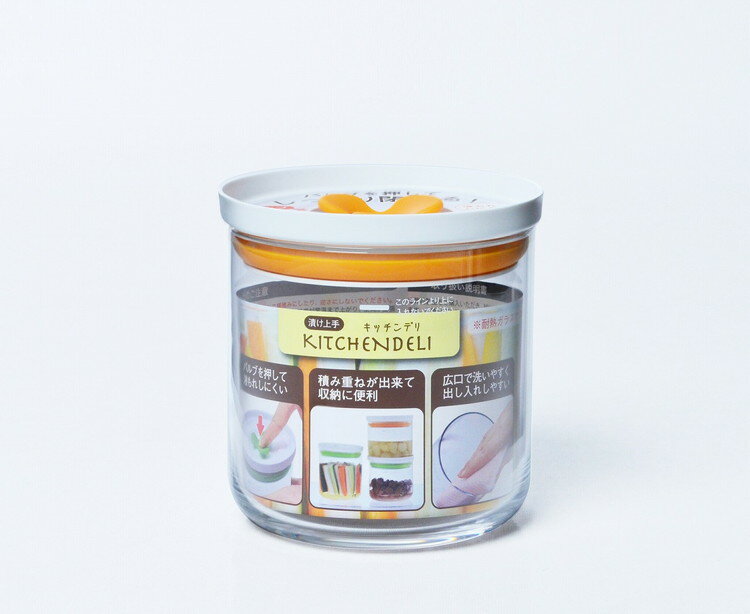 東洋佐々木ガラス キッチンデリ キーパー M オレンジ(代引不可)【送料無料】