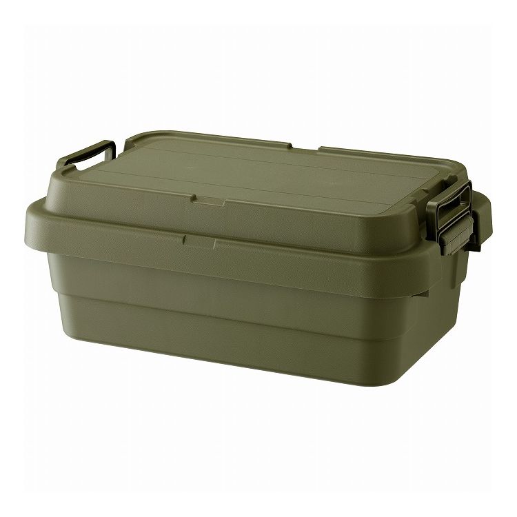 丈夫でオシャレな収納BOX。浅型サイズ。高さ約24cmのロータイプで棚下のすきまなどにも収納可能。仕切り板（別売り）で中を仕切れる。蓋を閉めた状態で耐荷重100kg。スツールとして使用可能。雨が降っても容器の中に水が入りにくい形状。サイズ（約）幅60×奥行39×高さ24cm内寸（約）底面（幅50.4×奥行30.5）×高さ19.2cm（深さ17.2cm）材質:ポリプロピレン（帯電防止加工）重量（約）2.3kg容量（約）30L耐荷重（約）:100kgフタ表面の小さな白い点は生産時に発生するものです。商品の耐性や品質に影響を与えるものではございません。【代引きについて】こちらの商品は、代引きでの出荷は受け付けておりません。【送料について】北海道、東北、九州は送料を頂きます。沖縄、離島は配送不可。